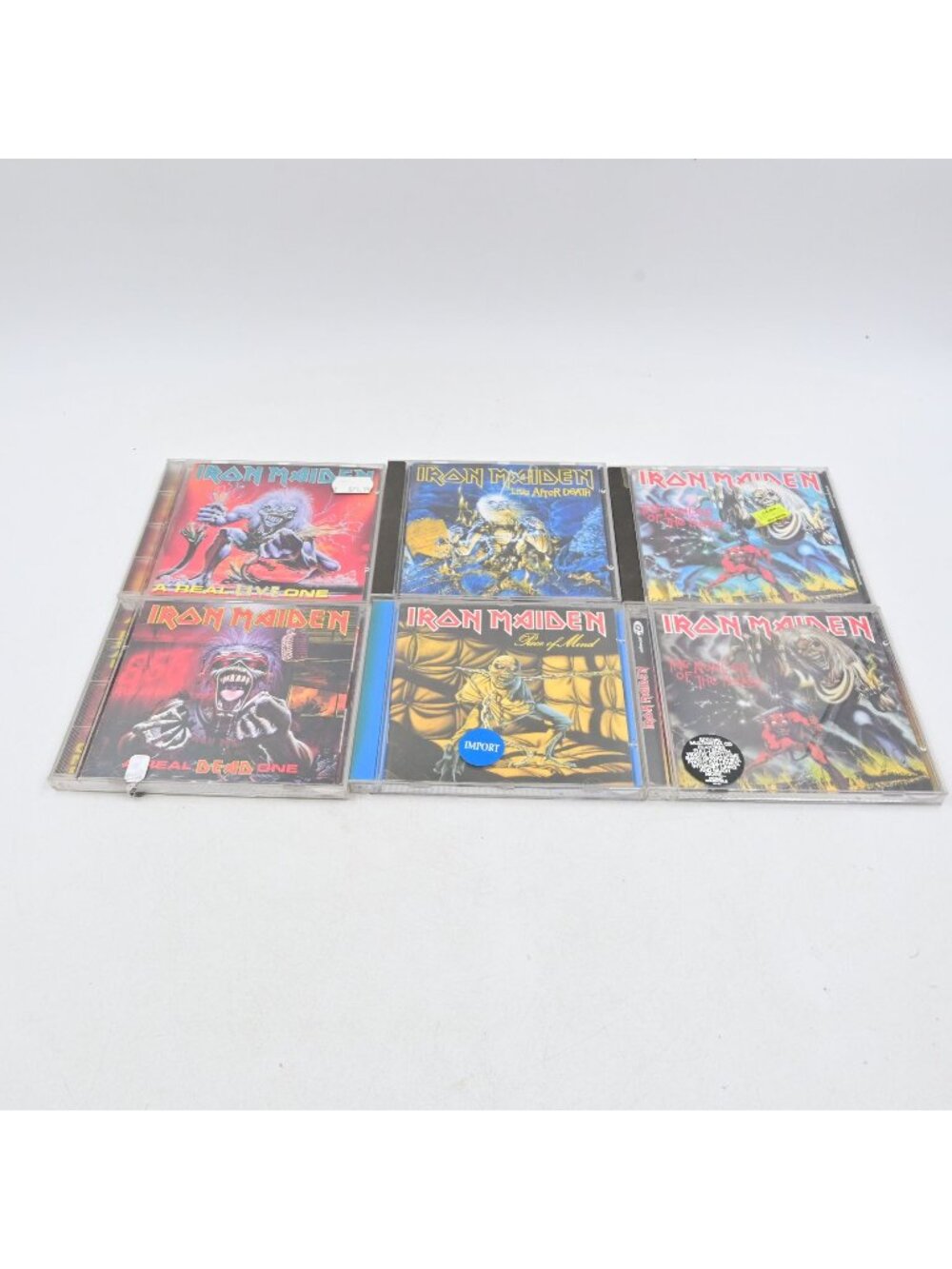Iron Maiden CD Lot of 6 Live After Death Piece of Mind Number of the Beast Heavy